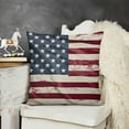 thumbnail image 2 of SHANXI Throw Pillow Cover, America Flag for Sofa Couch 22x22in, 2 of 5