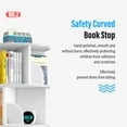 thumbnail image 4 of FLROHA 3 Tier Small Rotating Bookshelf, Revolving Bookcase 360 Display Round Bookshelf Narrow Swivel Corner Book Shelf Standing Bookcase,Floor Standing Bookcase Narrow Shelf, 4 of 9