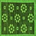 thumbnail image 1 of Ahgly Company Indoor Square Abstract Green Modern Area Rugs, 4' Square, 1 of 4