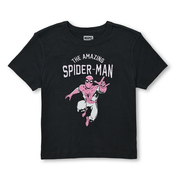 Juniors Marvel: Spider-Man Amazing Swing Spidey T Shirt