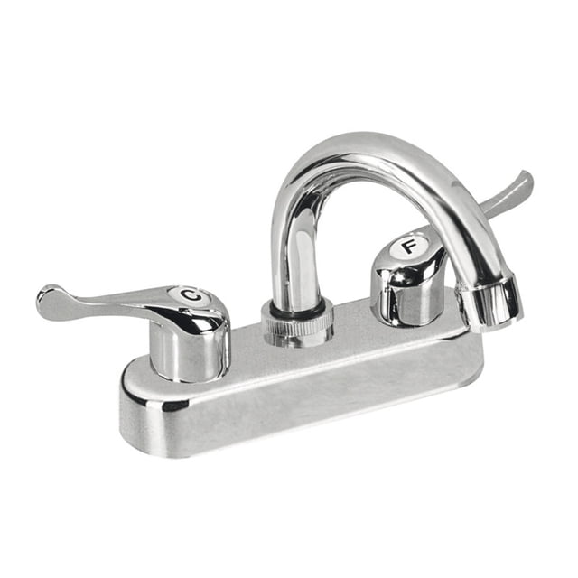 Llave Mezcladora Lion Tools Lavabo Cuello Curvo Corto