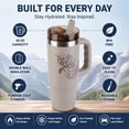 thumbnail image 3 of Ozark Trail 30 oz Stainless Steel Insulated Travel Tumbler with Handle and Flip Straw Lid, Teddy Bear, 3 of 14