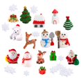 thumbnail image 3 of 35x Kits de adornos en miniatura de Navidad, figuritas de Navidad, suministros para fiestas, de Navidad de Papá Noel en miniatura para regalo de, 3 of 8