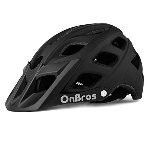 MTB Bicycle Helmets with Sun Visor Lightweight Cycling Helmets for Women and Men OnBros Mountain Bike Helmet for Adults 