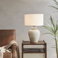 thumbnail image 2 of INK+IVY Anzio Modern Ceramic and Fabric Table Lamp in Cream/White, 2 of 8