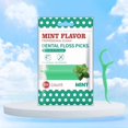 thumbnail image 1 of Mint Dental Floss Sticks - Convenient Disposable Oral Care, 1 of 9