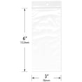 thumbnail image 2 of Plymor 3" x 6" (Case of 12,000), 2 Mil with Hang-Hole Zipper Reclosable Plastic Bags, 2 of 3