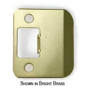 1-1/2" Extended Lip Strike Plate with 1/4R - Antique Brass