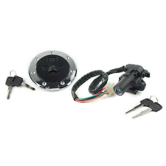 Fit for Kawasaki Ninja ZX6R 2000-2002 ZX7R/9R Fuel Gas Cap Ignition Switch Lock Set