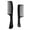 Black-5, variant on Wide Teeth Comb, Suitable for Daily Beauty and All Hairstyles, Black Wide Teeth Styling Comb, Suitable for Both Men and Women, Wet and Dry Dual-Use