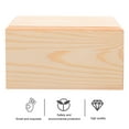 thumbnail image 1 of WEUVEB 1PC Wood Storage Boxes Decorative Simple for Home Organization, 1 of 6