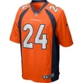 thumbnail image 2 of Men's Nike Champ Bailey Orange Denver Broncos Game Retired Player Jersey, 2 of 3