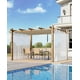thumbnail image 1 of Pérgola retráctil exterior de 10x10 pies con toldo y malla lateral, pérgola de aluminio gris mejorada, pabellón moderno para patio y terraza, 1 of 1