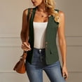 thumbnail image 6 of Women's Vests Sleeveless Blazers for Women Suit Jackets Dressy Business Casual Outfits for Work Casual, 6 of 9