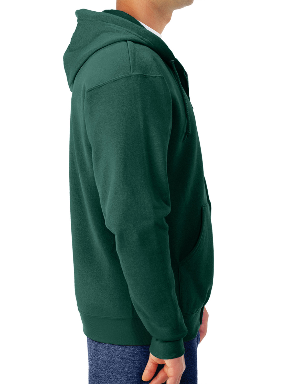 Jerzees Men's and Big Men's Fleece Full Zip Hooded Jacket - image 2 of 5