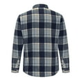 thumbnail image 4 of Xzbqbs Mens Flannel Shirts Casual Button Down Plaid Shirt Long Sleeve Shacket Fashion Lightweight T Shirts for Men with Pocket, 4 of 5