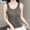 Coffee, variant on Rvasteizo Camisole Tops for Women Casual Button Front Sleeveless Round Neck Breathable Summer Ladies Daily Light Casual Tank Blouse
