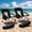 Black, variant on Coliware 2-Pack Folding Low Beach Chair, Portable Camping Chair with Side Cup Holder & Storage Space, Lightweight Heavy Duty Camping Chair for Adults, Carry Bag for Outdoor, Blue