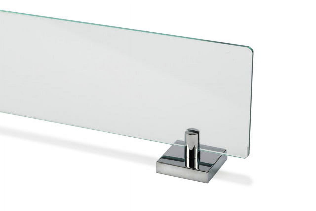 Croydex Chester Flexi-Fix  24.3 in x 5.3 in Chrome Floating Shelf