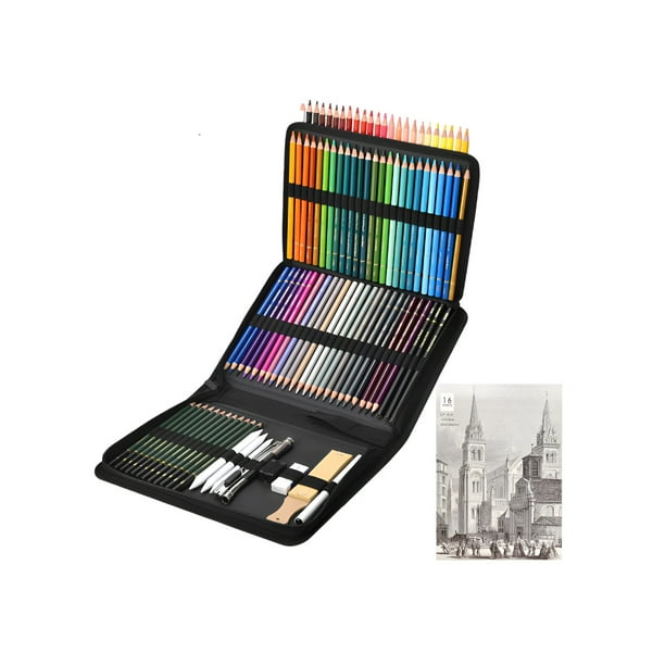 97 Piezas Kit Xtellar De Dibujo Profesional,72 Dibujo Lapices De Colores,25 Sets De Herramientas De Dibujo Para Niños, Niñas, Adolescentes