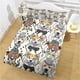 thumbnail image 4 of Juego de edredón con temática de perro, fundas de edredón, fundas de almohada, juegos de cama con estampado de dibujos animados para dormitorio L LYSHDW2109250004, 3 piezas seitruly HA012372-07, 4 of 6