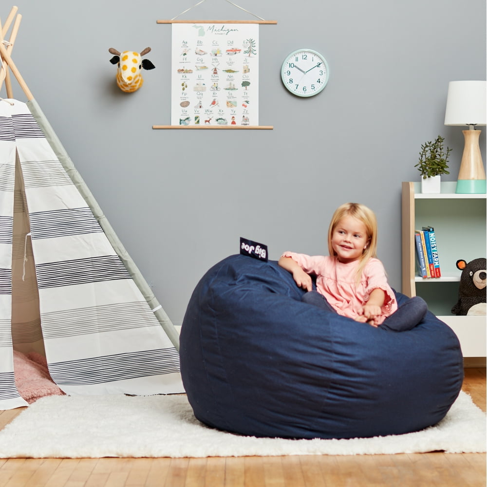 Big Joe Kids Fuf Lenox Bean Bag Chair, Multiple Colors - Walmart.com ...