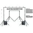 thumbnail image 3 of LINCO 10ft Adjustable Backdrop Stand for Parties Kit 10x7 BackDrop Photography Studio Photo Background Support System with Clamps, Sand Bag, Carry Bag 4172, 3 of 13