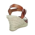 thumbnail image 3 of SKA BETTY V5N Tan Espadrille Strappy Wedge Sandals for womens, 3 of 3