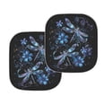 thumbnail image 2 of Yuyamidu Blue Dragonfly Sun Shade for Car Windshield Flower Car Sun Shade Windshield Universal Automotive Sun Visor Vehicle Accessories 2 Packs Car Sun Shade Heat Protection, 2 of 5