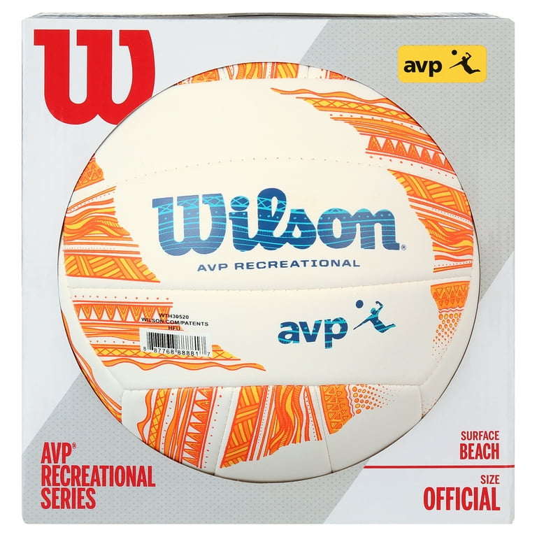 Wilson AVP Modern Volleyball - Orange/White - Walmart.com