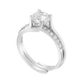 thumbnail image 2 of Interlocking Sterling Silver Rings for Women Wedding Ring Set Make Great Anniversary Gifts for Her, 2 of 4