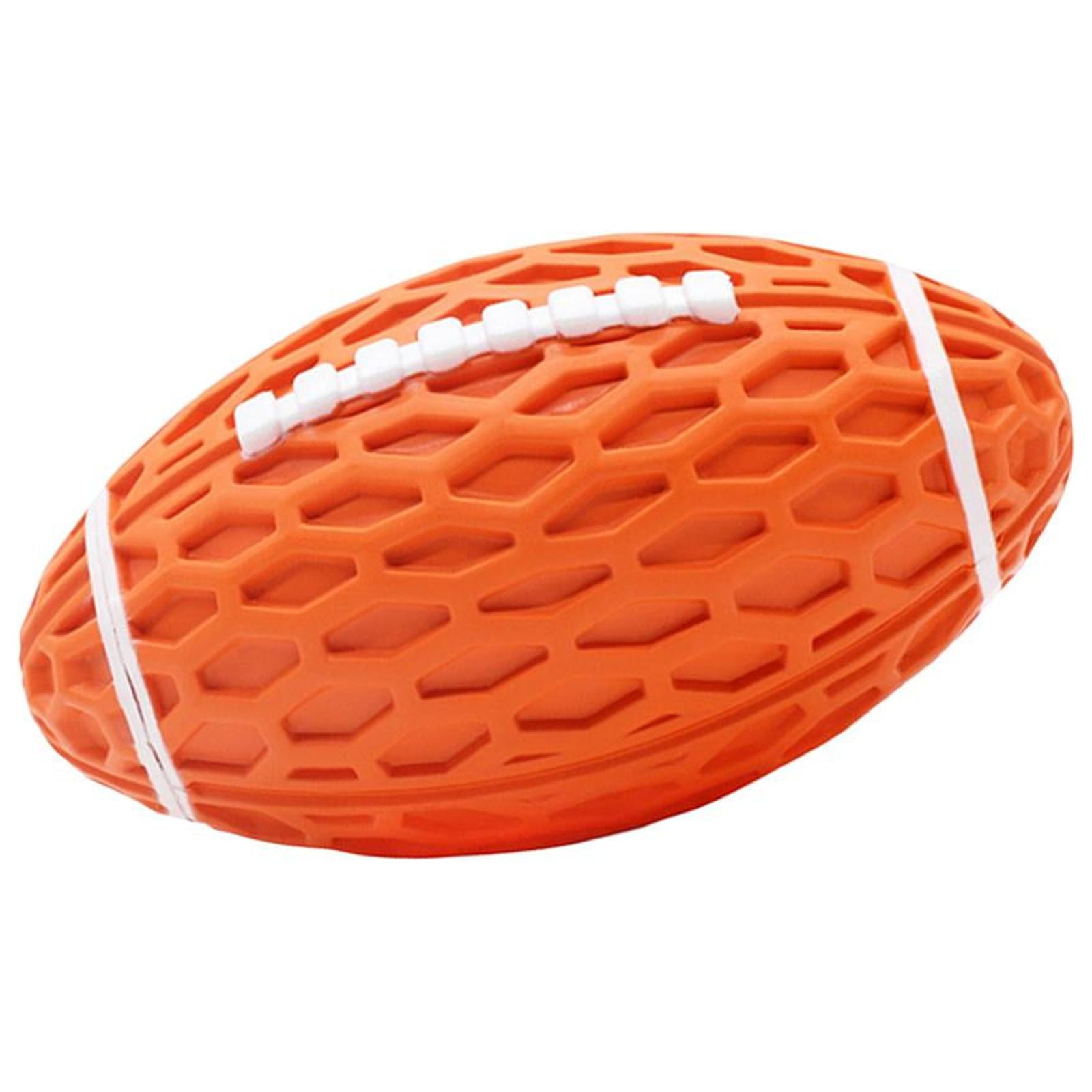 Bvdfgk Dog Toy Balls ,Interactive Ball, Rugby ,Pet Squeaky Toys ,Balls Dog Chew Toy for Orange Large