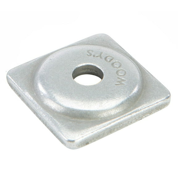 Woodys Natural Aluminum Square Digger Support Plates 144 Pack (ASW2-3775-C)