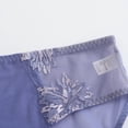 thumbnail image 4 of Underwear Women Pack Underwear French Thin Mesh Lace Panties Womens Sheer Low Waist Bikini Underpants Purple L, 4 of 5