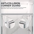 thumbnail image 5 of 56"-60"W*72" H Semi-Frameless Double Sliding Shower Door, Bypass Shower Door, 1/4" (6mm) Thick SGCC Tempered Glass Door, Chrome, 5 of 6