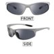 thumbnail image 1 of 2 Pcsgris/argent Lunettes De Soleil Sport Polarises Protection Uv400, Homme Et Femme, Vlo, Golf, Ski, Pche, Course Pied, Conduite,monture Lgre, 1 of 5