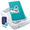 Turquoise Blue, variant on Hiccapop Inflatable Toddler Travel Bed with Safety Bumpers, 4-Sided Portable Toddler Bed for Kids, Toddler Air Mattress, Kids Air Mattress, Gray