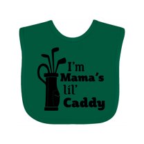 Inktastic I'm Mama's Lil' Caddy Golf for Kids Boys or Girls Baby Bib