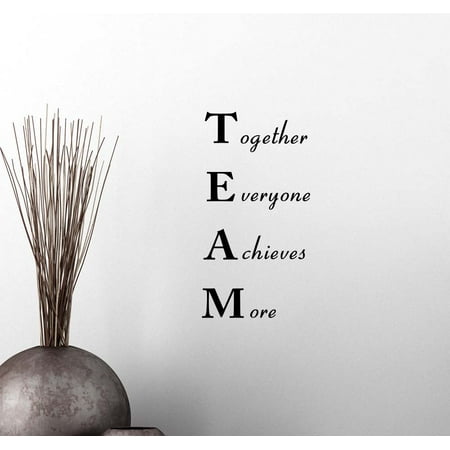 - Wall Vinyl Decal TEAM Together Everyone Achieves More Classroom sport football cute inspirational family love vinyl quote saying wall art lettering sign room decor