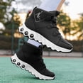 thumbnail image 6 of CORASUN Men's Black Sports Running Shoes featuring Shock-Absorbing Air Cushion, Water-Resistant Durable Soft Sole Athletic Sneakers for Men, Training and Outdoor Walking, 6 of 9