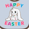 thumbnail image 4 of Inktastic Happy Easter Adorable Bunny Boys or Girls Baby Bib, 4 of 4