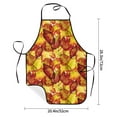 thumbnail image 2 of Disketp Autumn Mosaic Maple Leaves Kitchen Apron with adjustable Aprons for Women with Pockets Cooking Powder Pink Apron, 2 of 7