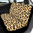 thumbnail image 3 of HUISEFOR Leopard Print Car Seat Cover Set Breathable Anti Slip Front and Back Split Bench Protector Elastic Stretch Polyester Fabric Cover Universal Fit for Most Cars SUVs, 3 of 6