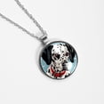 thumbnail image 4 of Spotted Dog Stunning Glass Design Circular Pendant Necklace - Unique Jewelry Gift for Her, 4 of 5