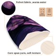 thumbnail image 3 of BZSMCE Winter Beanie Hats Casual Warm Cozy CapDreamy Purple Petals Pattern, 3 of 7