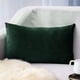 thumbnail image 1 of Funda de almohada de terciopelo - Verde 30x50cm - Funda de cojín de poliéster suave con cierre de cremallera, 1 of 6