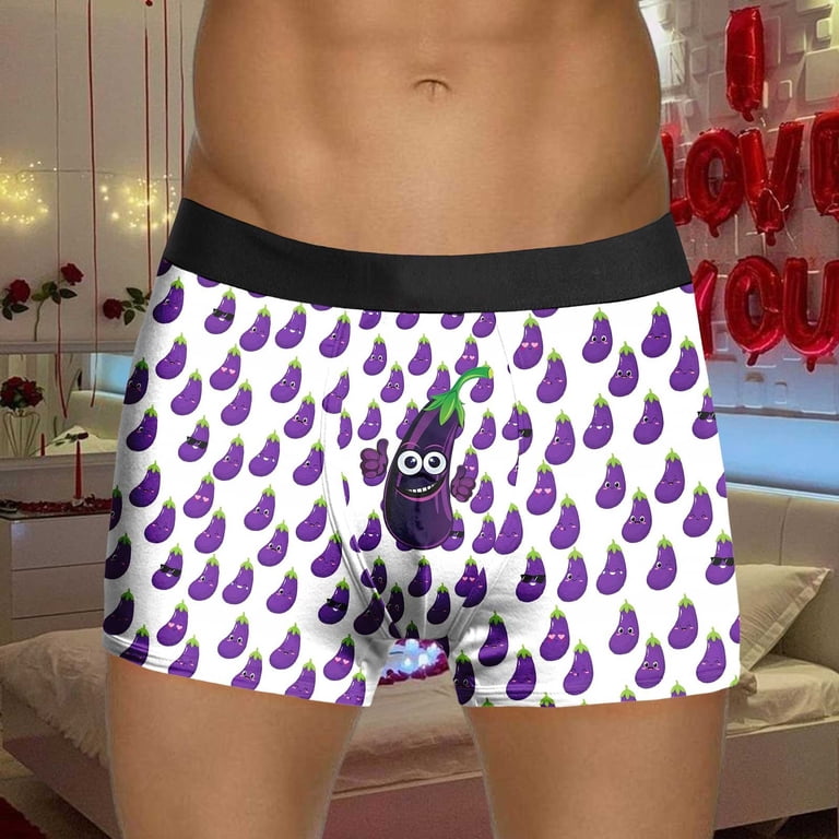 JHHLSF Mens Valentines Day Printed Underwear Style Red Bubble