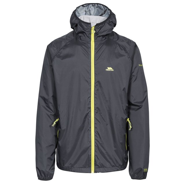 Trespass - Chaqueta impermeable Rocco II para hombre (Negro)