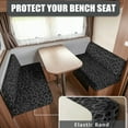 thumbnail image 2 of Jeiento Black Leopard Print RV Dinette Cushion Covers 2 PCS Stretch Camper Cushion Slipcover Include 1 Bench Cover 1 Backrest Cover Comfortable RV Accessories Decoration, 2 of 7