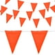 thumbnail image 1 of Banderas de banderín de advertencia de 98ft, 45 piezas, para marcar perímetros, bandera de seguridad para construcción de tráfico, color naranja, 1 of 7